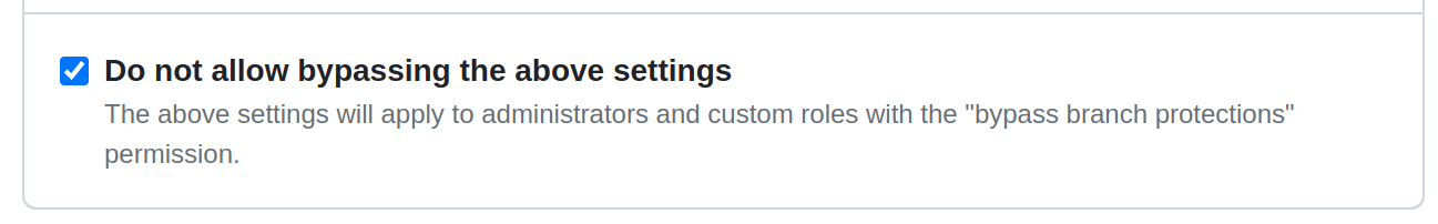 Don't Allow Bypassing the Above Settings